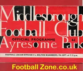 Middlesbrough v Bolton Wanderers 1964