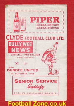 Clyde v Dundee United 1964