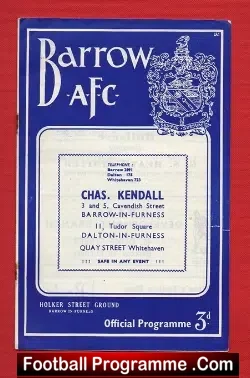 Barrow v Bradford Park Avenue 1957