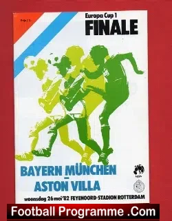 Bayern Munich v Aston Villa 1982 – Euro Cup Final