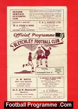 Bletchley v Northampton Town 1963 – A Team Game