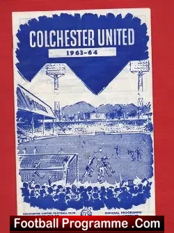 Colchester United v Mansfield Town 1964 - football programme