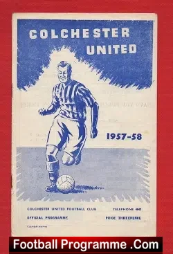 Colchester United v Northampton Town 1957