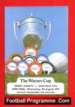 Derby County v Sheffield United 1970 – Watney Semi Final