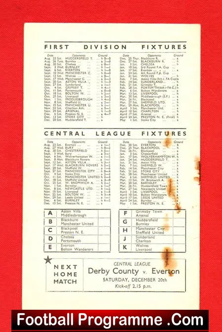 Derby County v Stoke City 1947 – 1940s