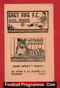 East Fife v Dundee 1956