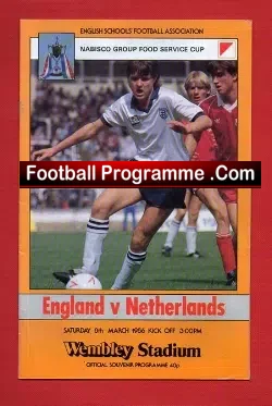 England v Holland 1986 – Wembley School Boys