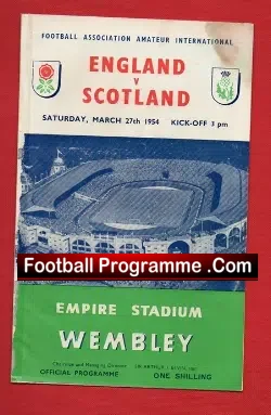 England v Scotland 1954