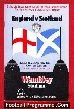 England v Scotland 1978 – Schoolboys at Wembley Malpas