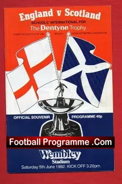 England v Scotland 1982 – Schools Match Wembley