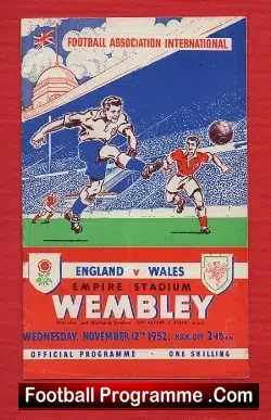 England v Wales 1952 – First At Wembley for Welsh