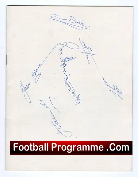England Youth Tournament 1963 – Youth Tournament – Multi Signed