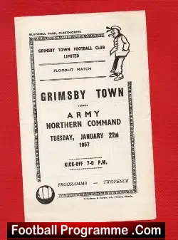 Grimsby Town v Army Northern Command 1957 – Eddie Colman