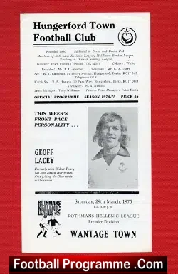 Hungerford Town v Wantage Town 1975