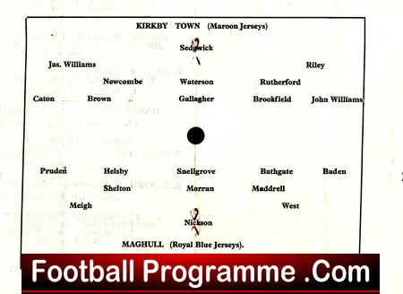 Kirkby Town v Maghull 1964 – Lancashire FA Junior Cup