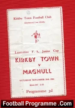Kirkby Town v Maghull 1964 – Lancashire FA Junior Cup