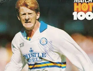 Leeds United Gordon Strachan Autograph Picture - football memorabilia