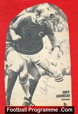 Leicester City Andy Lochhead Autograph Picture - football memorabilia