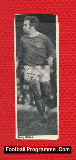 Leicester City Bobby Kellard Autograph Picture - football memorabilia