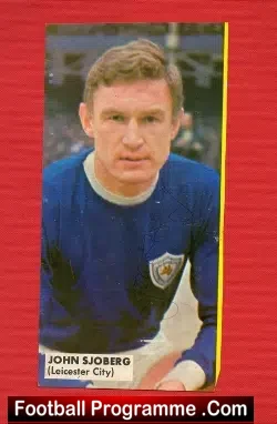 Leicester City John Sjoberg Autograph Picture - football memorabilia