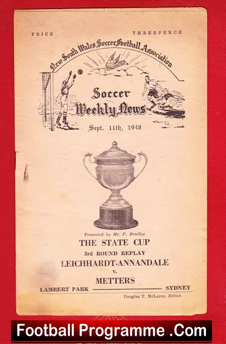 Leichhardt Annandale v Metters 1948 – State Cup Australia
