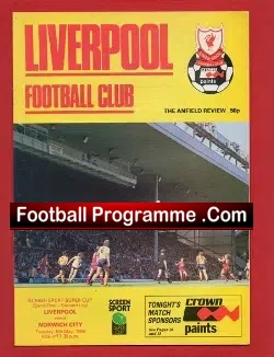Liverpool v Norwich City 1986 – Semi Final