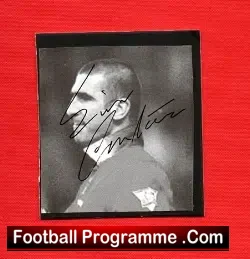 Manchester United Eric Cantona Signed Mounted Picture - football memorabilia