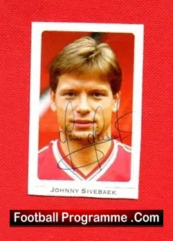Manchester United John Sivebaek Autograph Signed Picture - football memorabilia