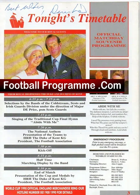 Manchester United v Crystal Palace 1990 - FAC Final Replay LAW