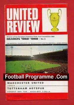 Manchester United v Tottenham 1968