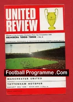 Manchester United v Tottenham 1968