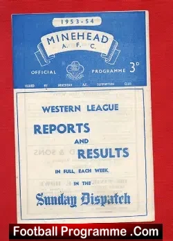 Minehead v South Molton 1953