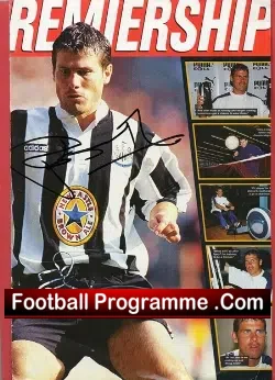 Newcastle United Rob Lee Autograph Picture