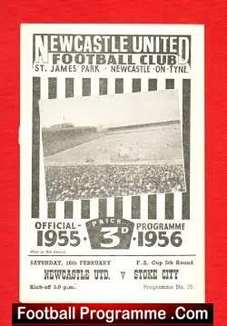 Newcastle United v Stoke City 1956