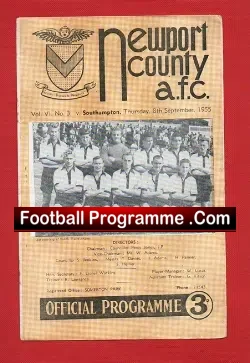 Newport County v Southampton 1955
