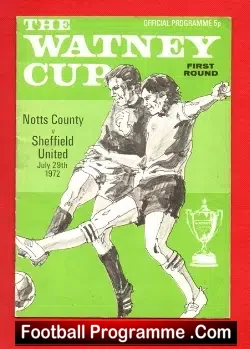 Notts County v Sheffield United 1972 – Watney Cup