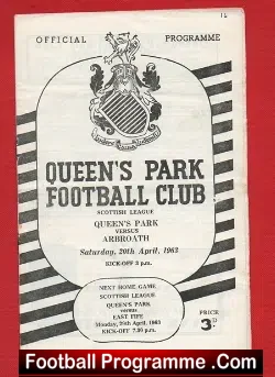 Queens Park v Arbroath 1963