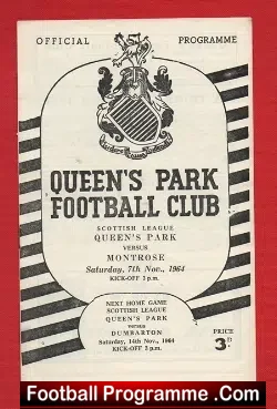 Queens Park v Montrose 1964