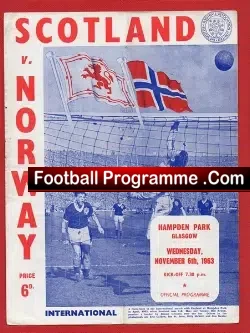 Scotland v Norway 1963 – Multi Autographed Signed