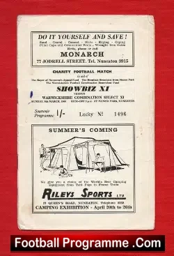 Showbiz XI v Warwickshire Select XI 1957
