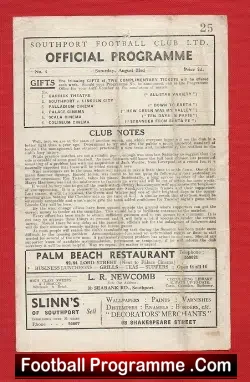 Southport v Stockport County 1947