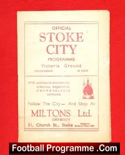 Stoke City v Blackpool 1946