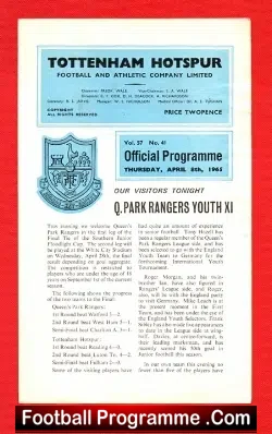 Tottenham Hotspur v QPR 1965 – Youth Match