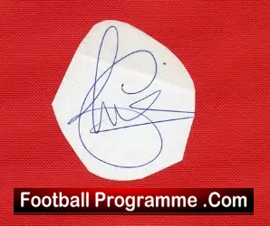 Tottenham Spurs Chris Waddle Autograph