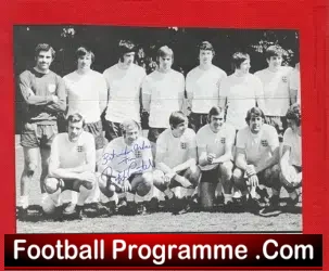 Tottenham Spurs Ralph Coates Autograph Picture