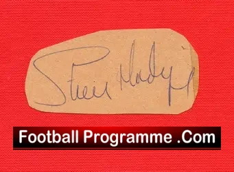 Tottenham Spurs Steve Hodge Autograph