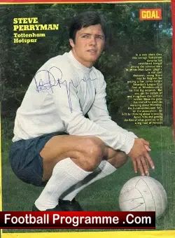 Tottenham Spurs Steve Perryman Autograph Picture