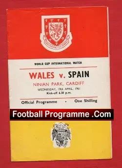 Wales v Spain 1961 – World Cup