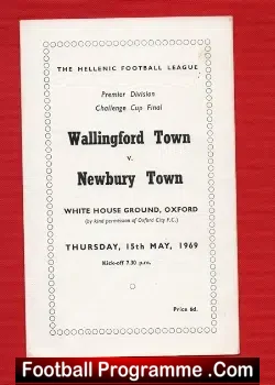 Wallingford Town v Newbury Town 1969 – Cup Final
