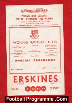 Woking v Clapton 1960